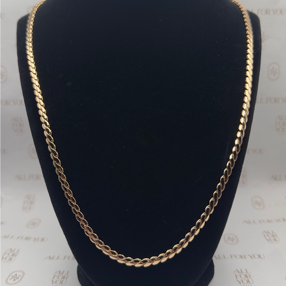 Men’s Gold Filled 24” Thick Chain Necklace | Fancy Link Statement Jewelry